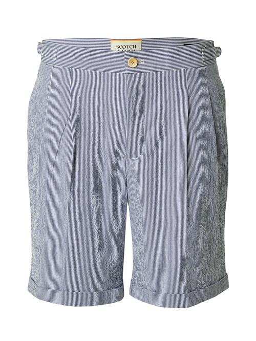 SCOTCH & SODA Bukser med lægfolder  creme / navy