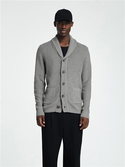 Se SELECTED HOMME Cardigan  grå ved About You