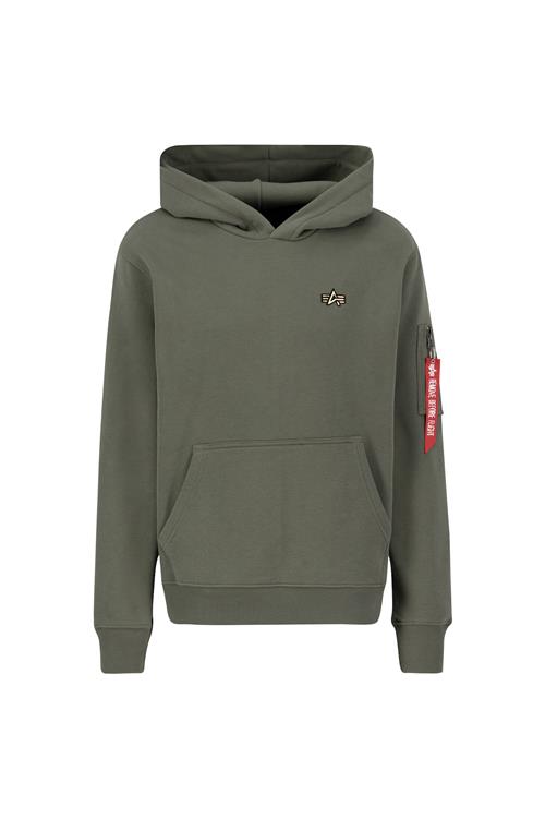 ALPHA INDUSTRIES Sweatshirt  oliven / mørkerød