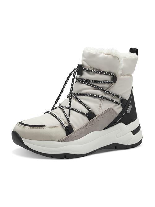 MARCO TOZZI Snowboots  creme / mørkebeige / sort / hvid