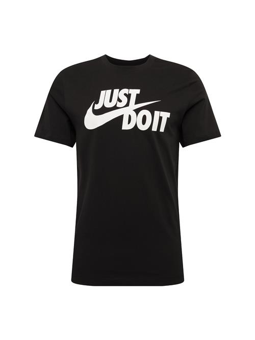 Nike Sportswear Bluser & t-shirts 'Swoosh'  sort / hvid