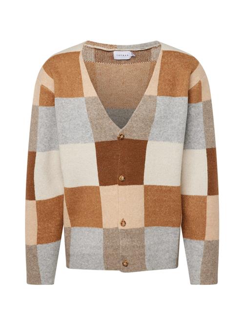 Se TOPMAN Cardigan  brun / karamel / grå-meleret / æggeskal ved About You