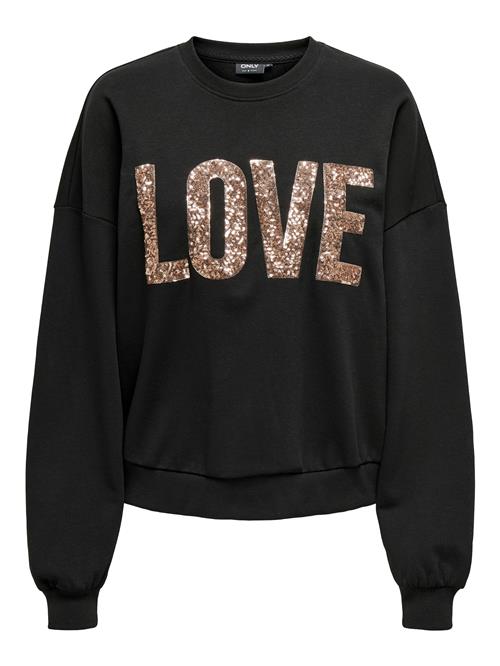 ONLY Sweatshirt 'ONLKatya'  guld / sort