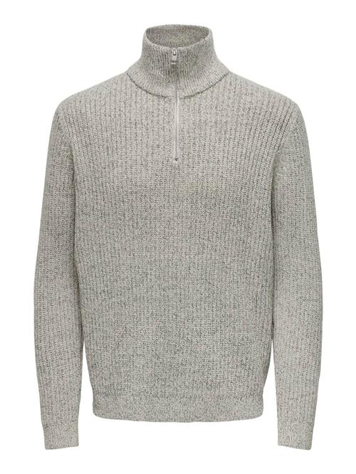 Only & Sons Pullover 'ONSMALAKI'  greige / sort