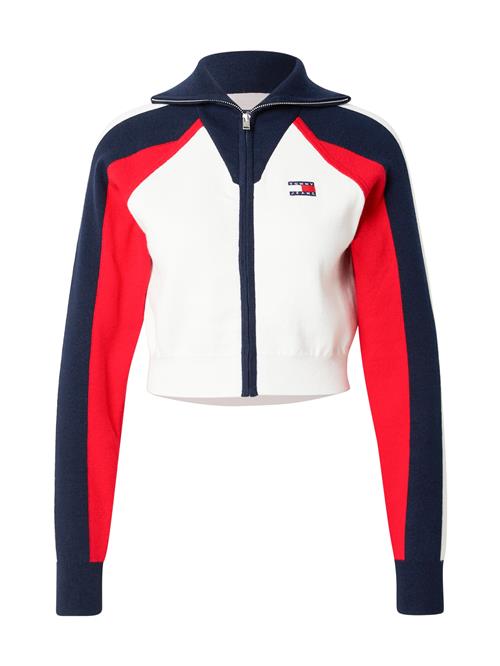 Tommy Jeans Cardigan  mørkeblå / knaldrød / hvid