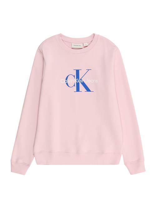 Calvin Klein Jeans Sweatshirt  blå / lyserød / hvid