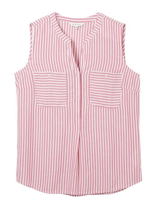 TOM TAILOR Bluse  pink / hvid