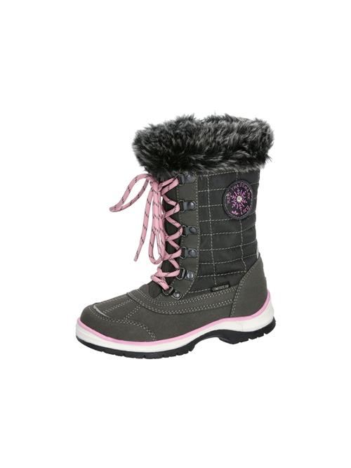 LICO Snowboots 'Lillesand'  lysegrå / mørkegrå / lys pink / sort