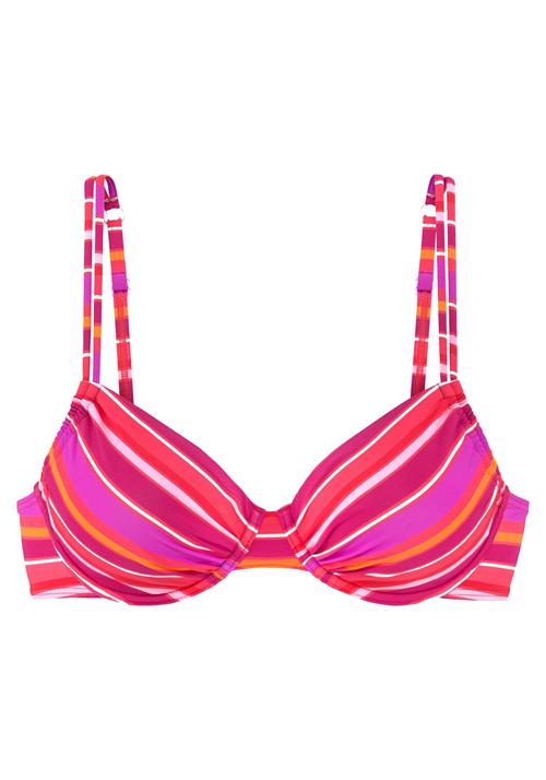 Se s.Oliver Bikinioverdel  pink / hindbær / neonpink / hvid ved About You