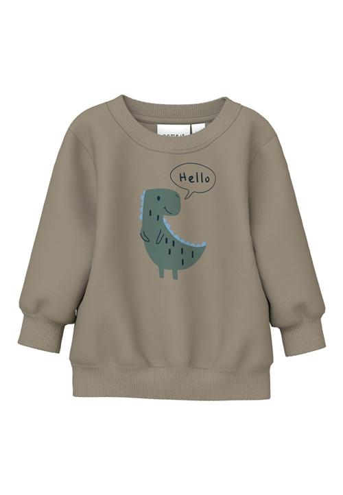 NAME IT Sweatshirt 'NBMVONNE'  mørkebeige / lyseblå / mørkeblå / grøn