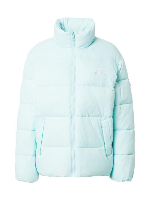 Tommy Jeans Vinterjakke  aqua / hvid