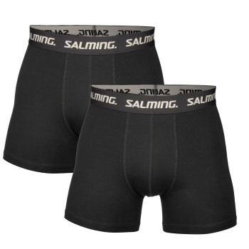 Salming 2P Cotton Boxer Sort bomuld Medium Herre