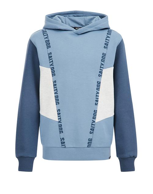 Se WE Fashion Sweatshirt  blå / hvid ved About You