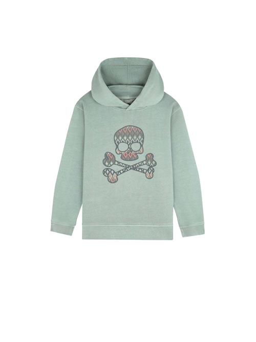 Scalpers Sweatshirt 'Kilim Skull'  blå-meleret