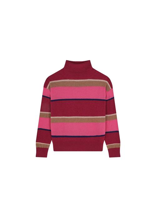 Scalpers Pullover 'Joy'  grå / grøn / fuchsia / rød