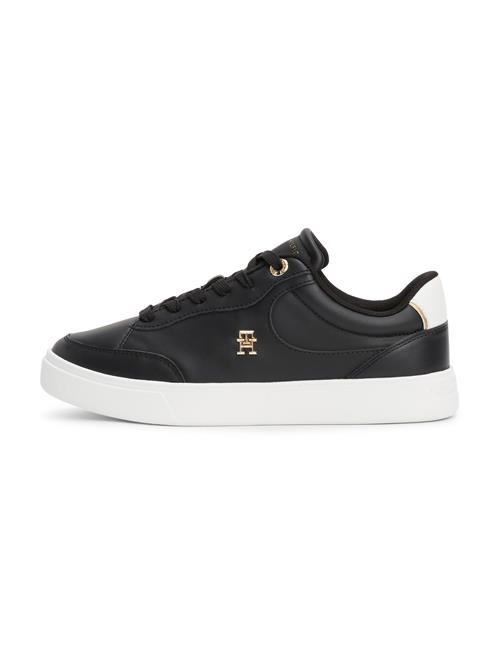 TOMMY HILFIGER Sneaker low 'Essential Chic Court'  guld / sort