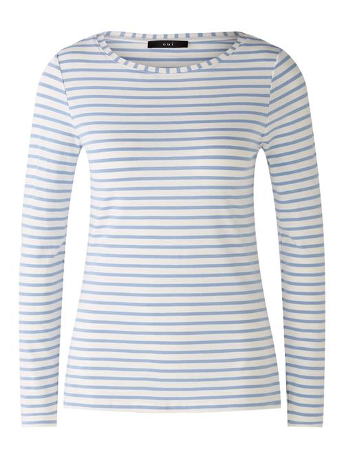 OUI Shirts 'SUMIKO'  blå / hvid-meleret