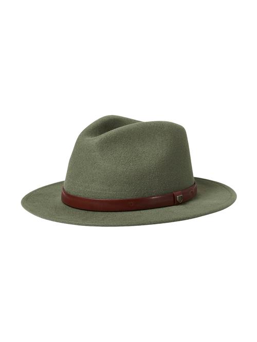 Brixton Hat 'MESSER FEDORA'  mørkebrun / grøn