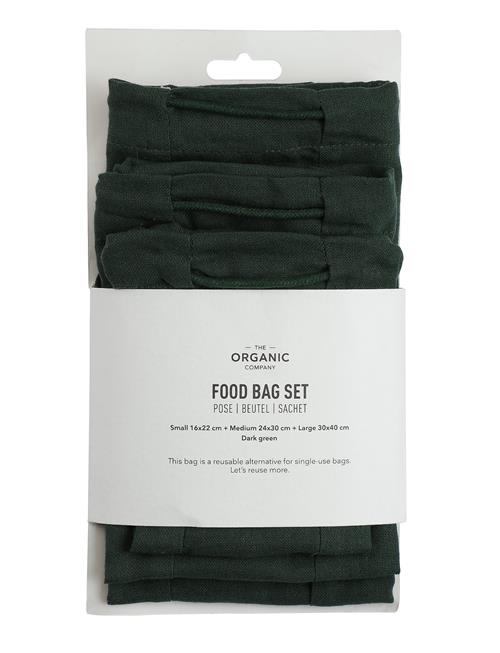 Se The Organic Company Food Bag Set The Organic Company Green ved Booztlet