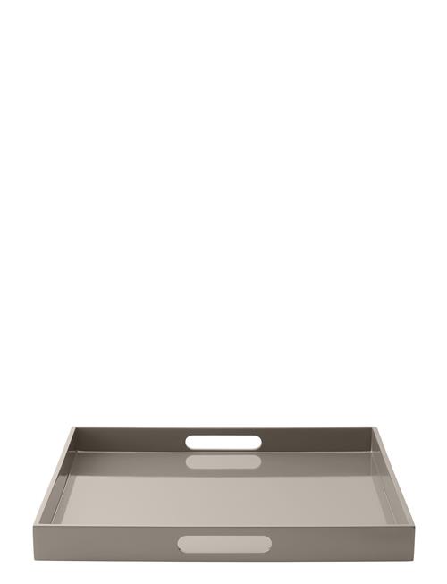 Mojoo Lux Lacquer Tray W/Handle Mojoo Grey