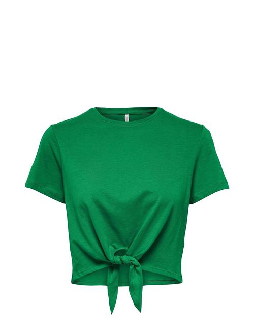 ONLY Onlmay Life S/S Short Knot Top Box Jrs ONLY Green