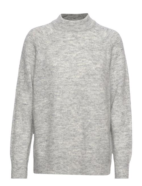 Selected Femme Slflulu Ls Knit High Neck B Selected Femme Grey