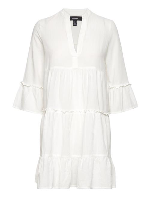 Vero Moda Vmmilan 3/4 Short Dress Wvn Vero Moda White