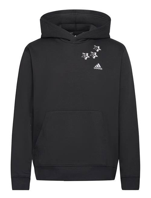 adidas Sportswear Scribble Fleece Hoodie Adidas Sportswear Black