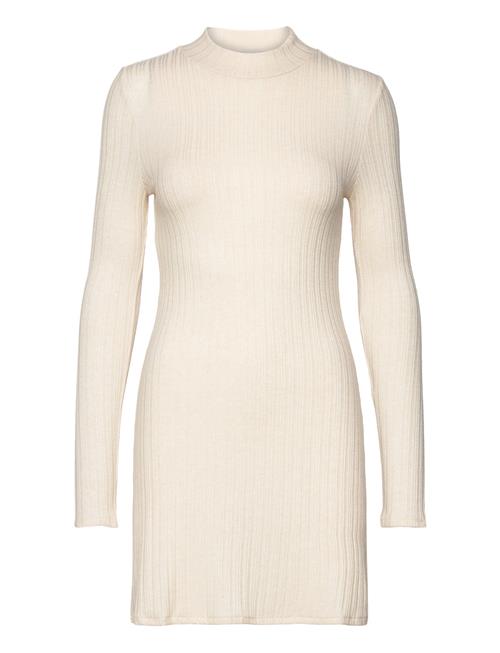 Mango Short Knitted Dress Mango Cream