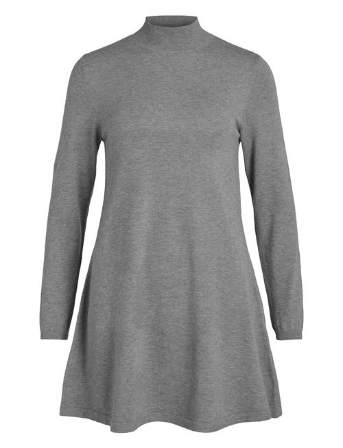 Vicomfy A-Line Rollneck Knit Dress/Su/Pb Vila Grey