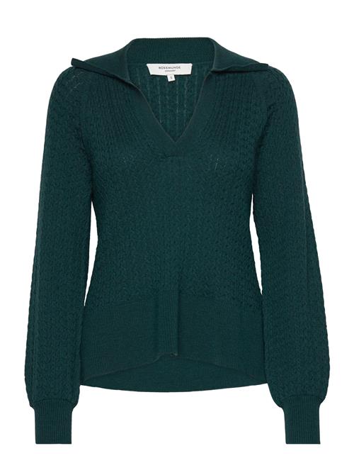 Se Rosemunde Merino Wool Pullover Rosemunde Green ved Booztlet