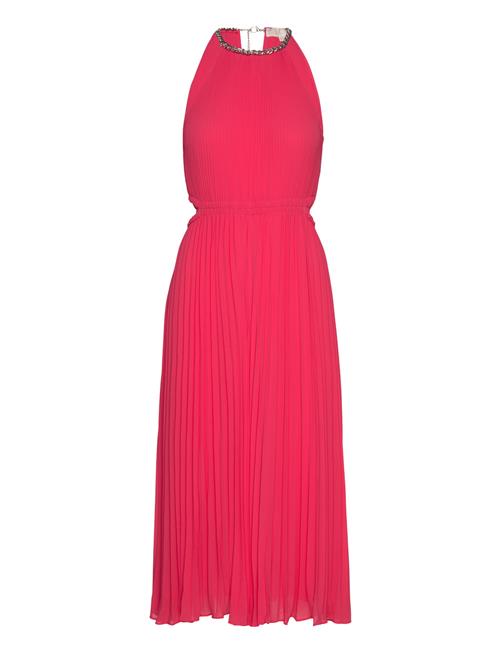 Michael Kors Pleated Cutout Drs Michael Kors Pink