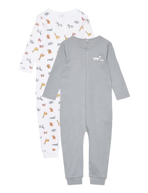 name it Nbnnightsuit 2P Zip Safari Name It Patterned