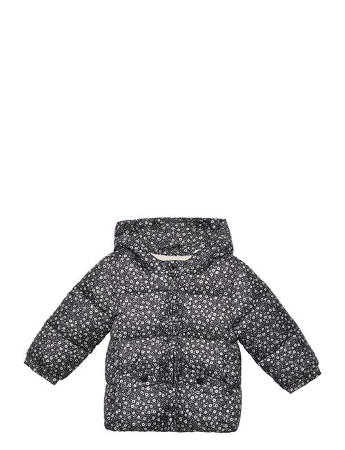 Se Mango Printed Quilted Coat Mango Black ved Booztlet