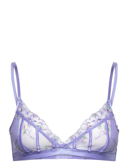 Se Hunkemöller Lieke Triangle Bralette Hunkemöller Purple ved Booztlet