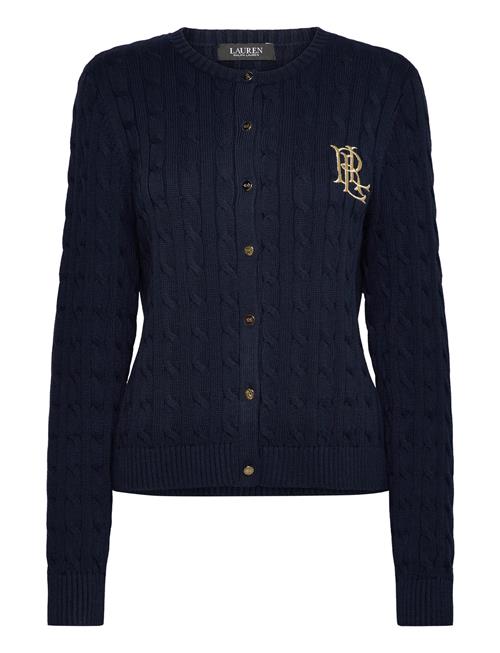 Lauren Ralph Lauren Cable-Knit Cotton Cardigan Lauren Ralph Lauren Navy