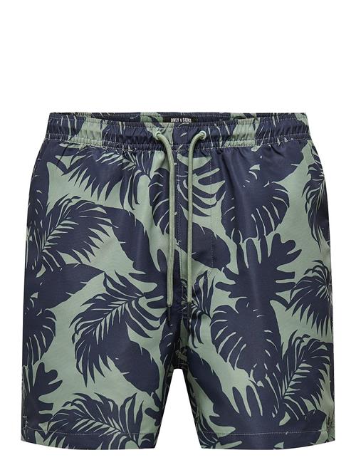 ONLY & SONS Onsted Life Swim Short Flower Aop 2 ONLY & SONS Green