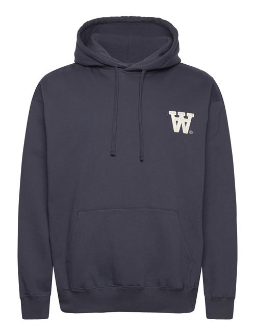 Cass Aa Moss Embroidery Hoodie DOUBLE A BY W.W. Navy