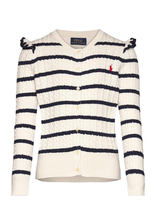 Ralph Lauren Kids Striped Mini-Cable Cotton Cardigan Ralph Lauren Kids Patterned