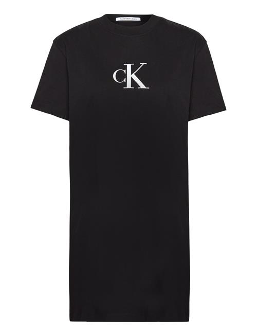 Calvin Klein Jeans Satin Ck T-Shirt Dress Calvin Klein Jeans Black