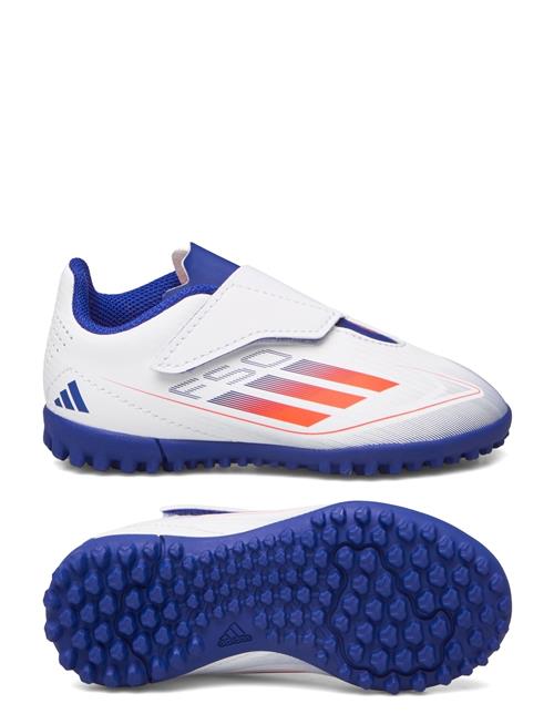 Se adidas Performance F50 Club Velcro Football Boots Turf Adidas Performance White ved Booztlet