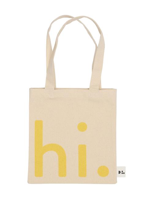 Design Letters Little Hi. Travel Bag Design Letters Yellow