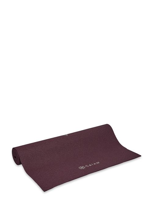 Gaiam Gaiam Midnight Plum Sundial Flower Yoga Mat 5Mm Classic Printed Gaiam Burgundy