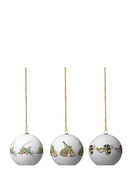 Design House Stockholm Elsa Beskow Christmas Tree Ornaments - Frog, Bumblebee, Cricket Design House Stockholm White