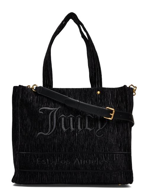 Se Juicy Couture Iris Crinkled Velvet Large Shopping Juicy Couture Black ved Booztlet