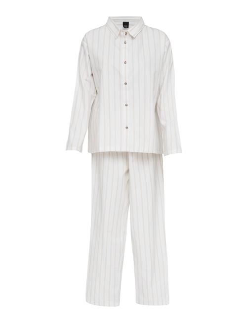 Høie of Scandinavia Pilen Yarndyed Flannel Pyjamas Høie Of Scandinavia White