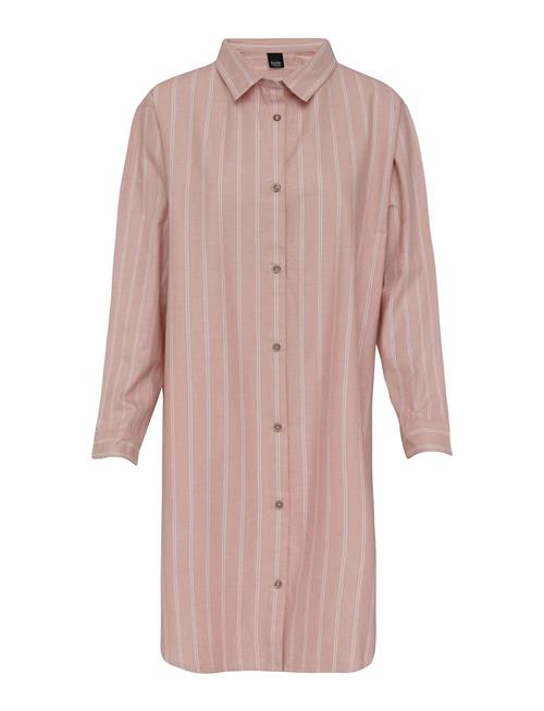 Høie of Scandinavia Pilen Yarndyed Flannel Night Shirt Høie Of Scandinavia Pink