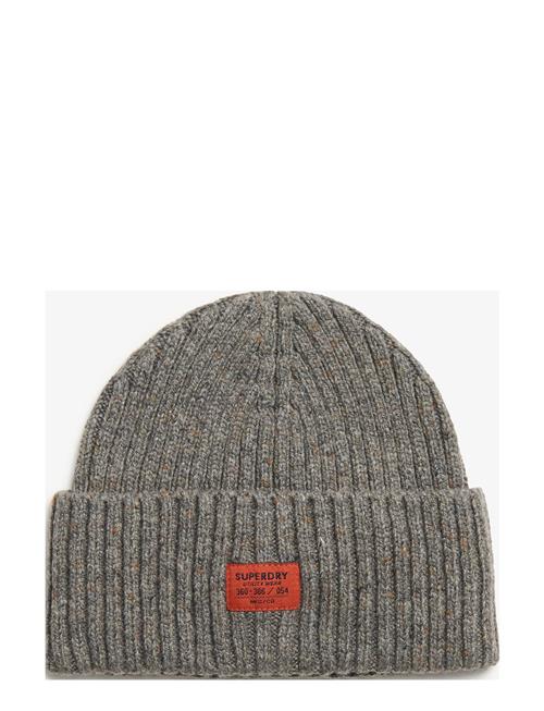 Superdry Workwear Nep Knitted Beanie Superdry Grey