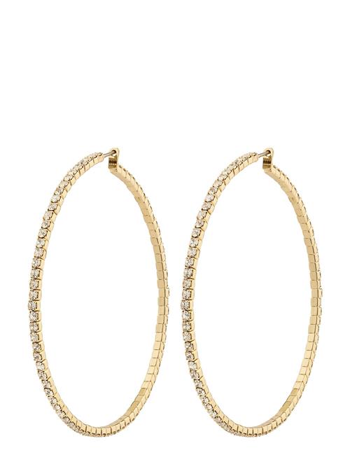 Pilgrim Sidney Crystal Hoop Earrings Pilgrim Gold