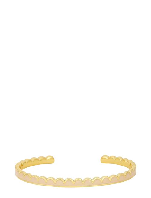 Lace Bangle - Brass Design Letters Gold